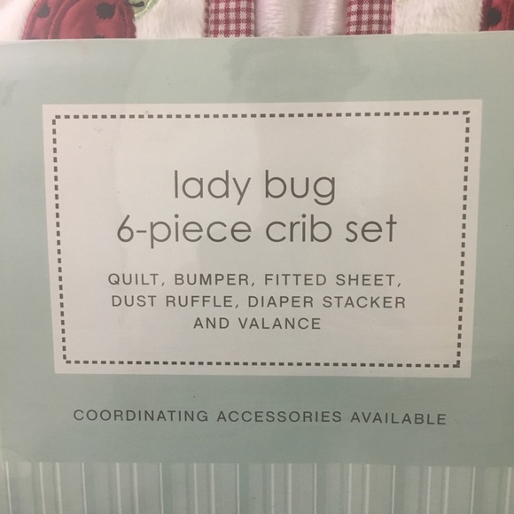 Ladybug 6 peace crib set - Picture 3 of 3